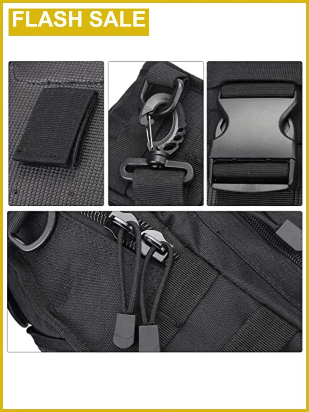 Tactical Sling Backpack Lightweight 7L EDC Crossbody Bag Outdoor Sport Shoulder